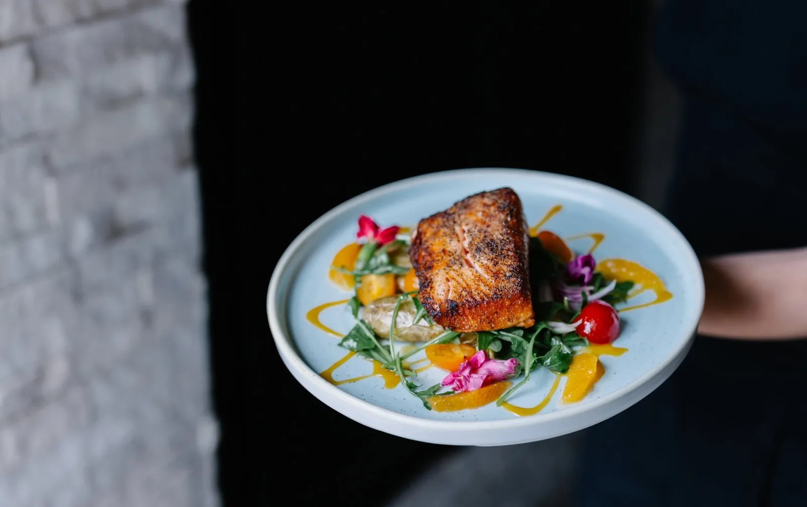 A plated dish at Lakeside Dining