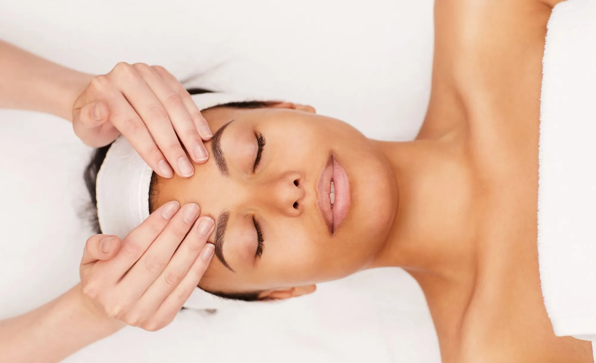 A facial treatment at The Spa at The Landing